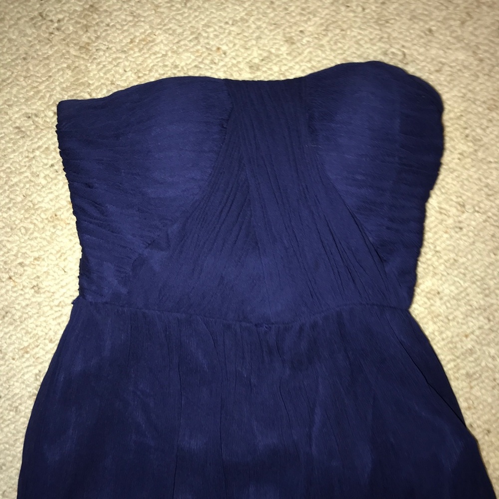 Donna Morgan strapless chiffon dress
